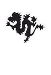 Eulenspiegel Selbstklebe-Schablone Drache