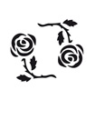 Eulenspiegel Selbstklebe-Schablone Rosenkreis