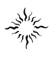 Eulenspiegel Selbstklebe-Schablone Sonnenflammen