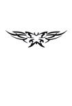 Eulenspiegel Selbstklebe-Schablone Butterfly Tribal