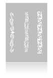 Eulenspiegel Airbrush Schablone Stripes III