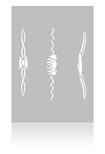 Eulenspiegel Airbrush Schablone Stripes IV